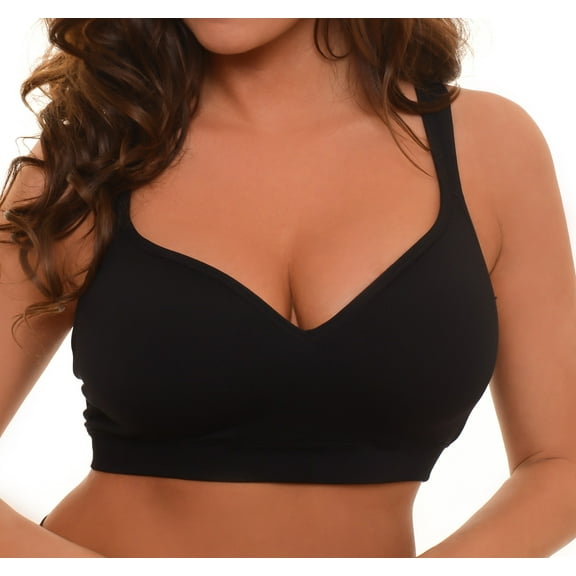 SEAMLESS SPORTS BRA WITH SEW-IN CUPS