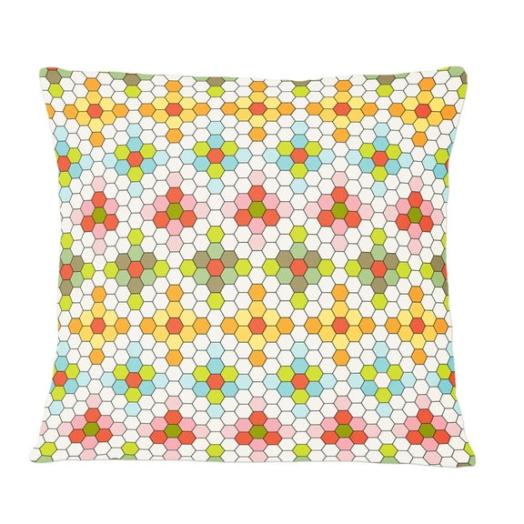 Designart Retro Geometric Design IX' Mid-Century Modern Throw Pillow - 12x20