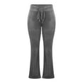 thumbnail image 3 of Juslio Pants for Women Loose Elastic Waist Casual Comfortable High Waist Flare Wide Leg Pants, 3 of 9