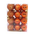 thumbnail image 3 of Mini Shatterproof Ball Ornaments, Christmas Ornament Set, Holiday Tree Decor, Festive Bauble Gift for Family Home, 2", Orange, 24 Pack, 3 of 4