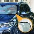 thumbnail image 3 of WOBOGO Christmas Style Snowman Car Windshield Sunshades Autopilot Lightweight Accordion Sun Visor 53×23.5in, 3 of 8