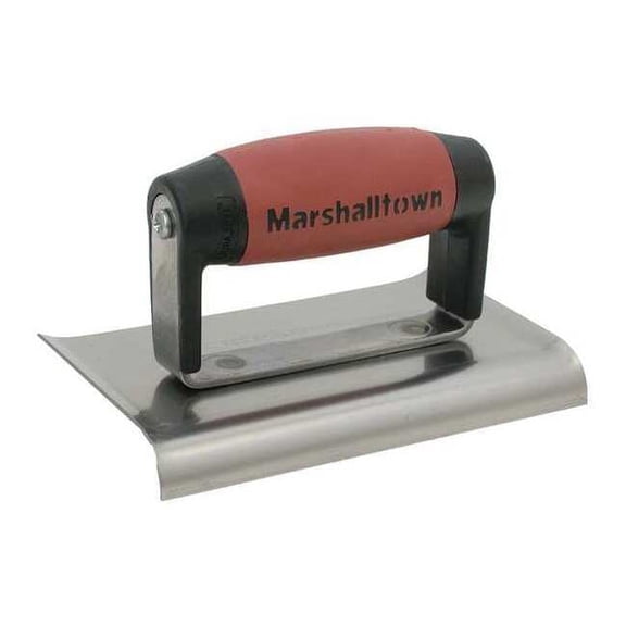 Marshalltown Hand Edger,6 x 3 In,3/8 In Radius,Steel 136D