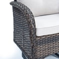 thumbnail image 3 of POCASSY Outdoor Swivel Lounge Wicker Chairs with Cushions, 3 of 6