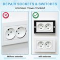 thumbnail image 5 of 6pcs Electric Box Extender, 1/2inch Single Gang Receptacle Outlet Box Extenders Outlet Extension Box, 5 of 5
