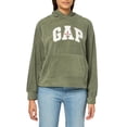 thumbnail image 1 of Sudadera con Capucha de Microforro Polar con Logo GAP para Mujer Color Abedul XXL, 1 of 3
