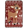 thumbnail image 4 of Rudolph The Red-Nosed Reindeer Soft Plush Fleece Throw Blanket 45" x 60", 4 of 5