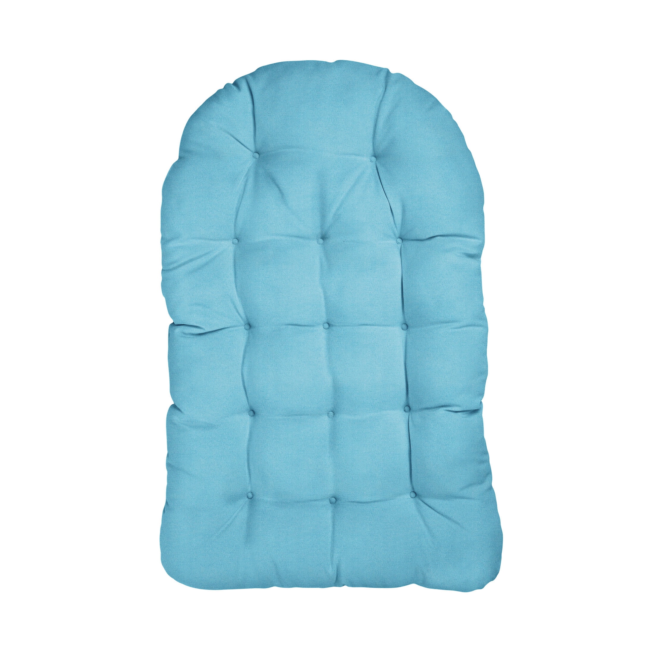 Sorra Home Indoor Sky Blue Egg Chair Cushion 44 in x 27 in x 4 in
