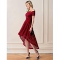 thumbnail image 2 of Dressystar Robe en Dentelle Épaules Dénudées Manches Courtes Robe de Cocktail Formelle, 2 of 6
