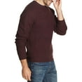 thumbnail image 3 of Weatherproof Mens Textured Pullover Sweater, Purple, Small, 3 of 3