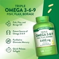 thumbnail image 5 of Triple Omega 3-6-9 | 3600mg | 120 Softgels | Fish, Flax, & Borage Oil | by Nature's Truth, 5 of 7