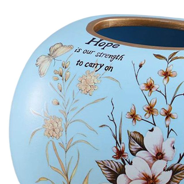 tredstone Elegant Tissue Box Cover Organizer for Office Desk and Table Countertop Flower
