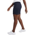 thumbnail image 3 of DONYUDE Women's Jersey Pocket Shorts, Drawstring Cotton Jersey Shorts, 7" Inseam, 3 of 6