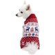 thumbnail image 1 of Suéter festivo retro vintage navideño de reno de fin de año para perros en rojo tango y azul marino, paquete de 1 ropa para perros (M) Rojo Verde RV1016-0124135FYD, 1 of 3