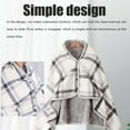 thumbnail image 6 of Xemplaro Multifunctional Heated Blanket Heating Warm Scarf Flannel Heating Cape Plush Blanket, 6 of 8
