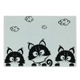 thumbnail image 1 of Black and White Cutting Board, 3 Kittens with Clouds over Their Heads Small Thoughts Art, Decorative Tempered Glass Cutting and Serving Board, Small Size, Black and White, by Ambesonne, 1 of 1