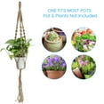 thumbnail image 4 of Plant Hangers Cotton Hanging Planter Basket with Hooks Handmade Rope Plant, 4 of 7