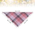 thumbnail image 4 of Unique Bargains Dog Bandanas Dog Bandanas with Tassels Edges Dog Birthday Bandana Stylish Plaid Dog Scarf Bib for Small Pets Black Pink 2 Pcs, 4 of 7