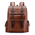 thumbnail image 6 of PRIYAL PU Leather Laptop Backpack,Vintage Travel Rucksack for Work,Travel,Large Casual Daypacks, 6 of 8
