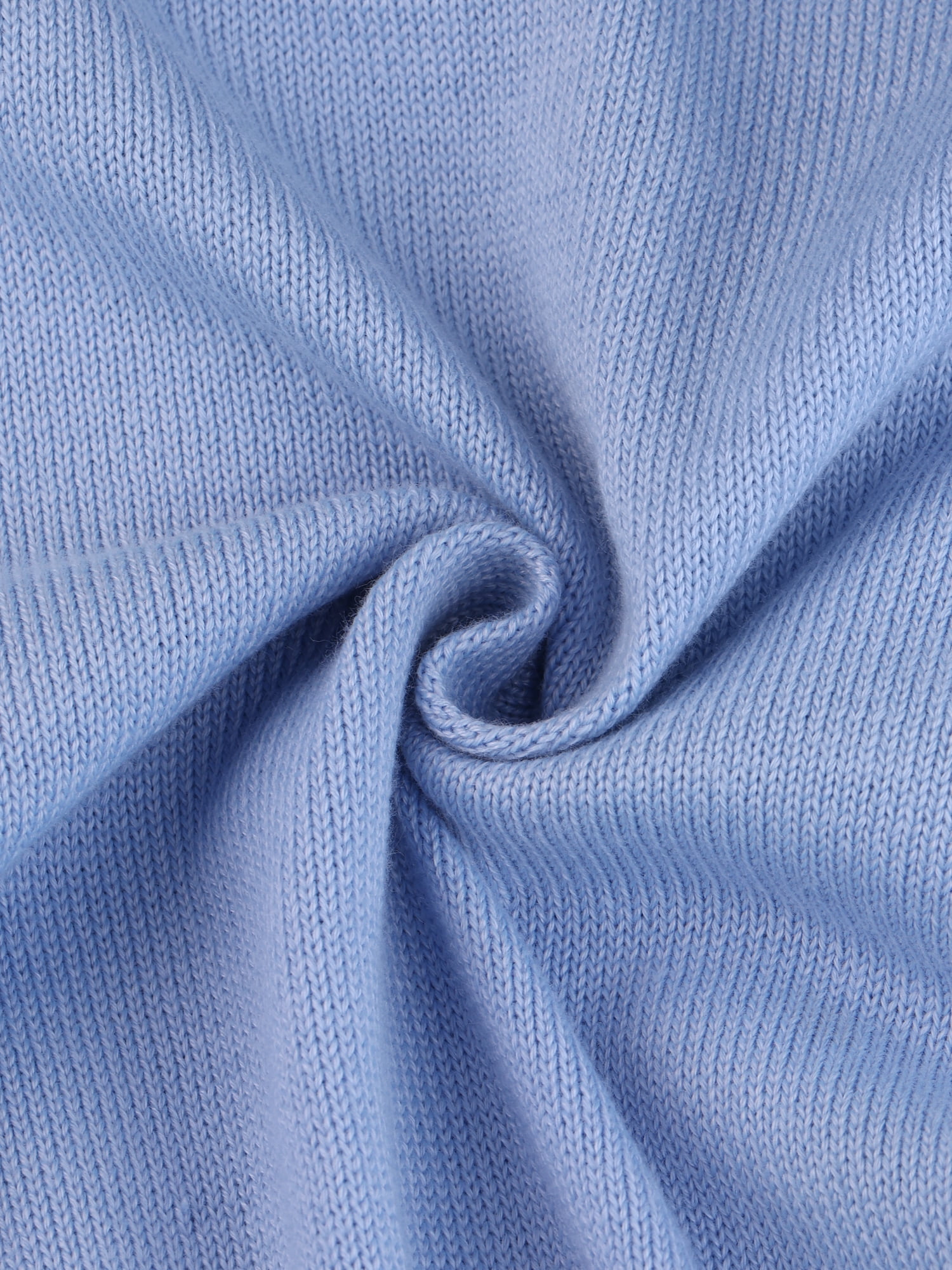 DARING DIVA Knit Belted Crew Neck Lantern Sleeves Pleated Sweater Dresse XS Haze Blue