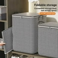thumbnail image 5 of Large Storage Bags with Houndstooth Pattern, Set of 3, 180L Capacity, 27.6x19.7x19.7 inches, 5 of 5