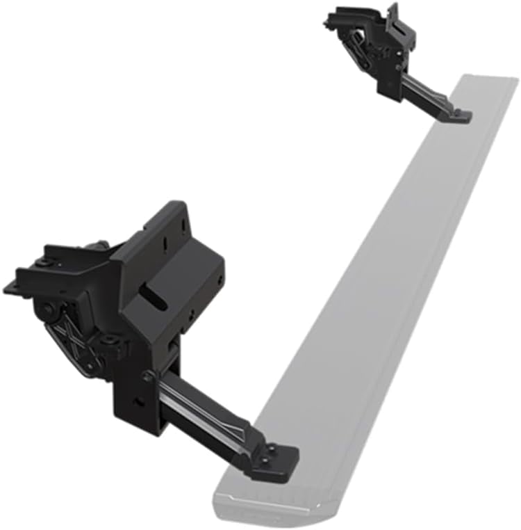 Black Horse Elite Retractable Power Board Black Compatible with 2016-2023 Toyota Tacoma Access Cab-PWBR3463