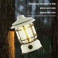 thumbnail image 2 of Xecvkr Outdoor Camping Light COB Retro Horse Lantern Portable Waterproof Rechargeable 1200mAh Battery Multi-Function Tent Chandelier Night Emergency 1 Pack White, 2 of 9