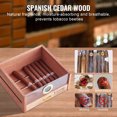 thumbnail image 3 of VEVOR 150 Cigar Humidor Cabinet Cedar Cigar Box Humidifier & Hygrometer & Shelve, 3 of 9