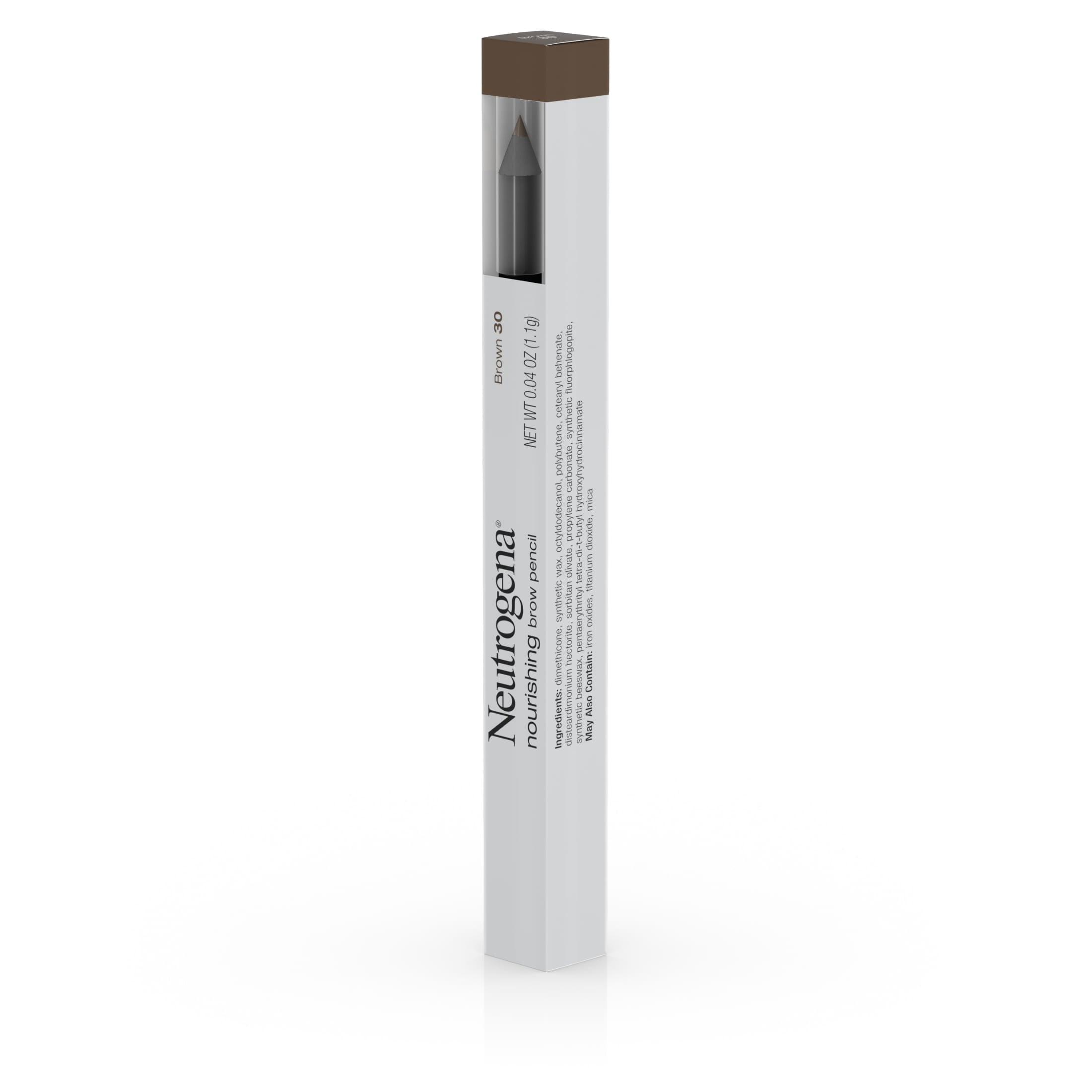 Neutrogena Nourishing Eyebrow Pencil and Brush, Brown 30,.04 oz