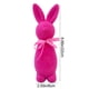 thumbnail image 3 of Decoraciones de Pascua, Adornos de Pascua, Regalos de Pascua Figura de conejo de pie con lazo flocado con temática de Pascua Adornos de espuma, 3 of 7