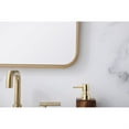 thumbnail image 4 of Soft corner metal rectangular mirror 18x30 inch in Brass, 4 of 5