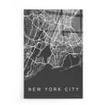 thumbnail image 1 of Epic Art 'NYC Grey Map' by Seven Trees Design, Acrylic Glass Wall Art, 16"x24", 1 of 3
