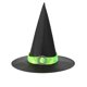 thumbnail image 1 of Sombreros de Halloween, sombrero de encaje de bruja, sombrero ancho acorralado para fiesta de festival, sombrero de poliéster para mujer, 1 of 2