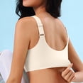 thumbnail image 3 of Women's Adjustable Pull And Drop Large Size Underwear Women's Gathering Sports Bra Without Steel Rings Women Bra Push up Womens Padded Bras Womens Comfort Bras Womens Bras Underwire Pads for Sports, 3 of 6