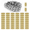 thumbnail image 1 of VEVOR Pipe Fittings 1/2" 50PCS Brass Clamp-style Straight-Through for Air System, 1 of 9
