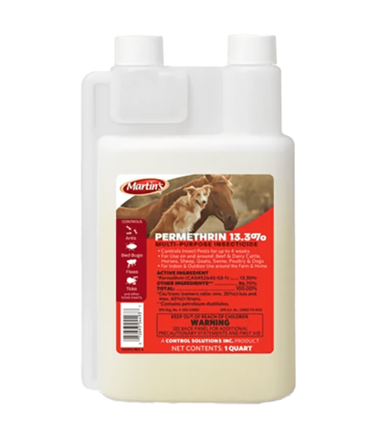 Martin's Permethrin 13.3% Multi-Purpose Insecticide - For Biting Insects - 32 fl oz by Control Solutions