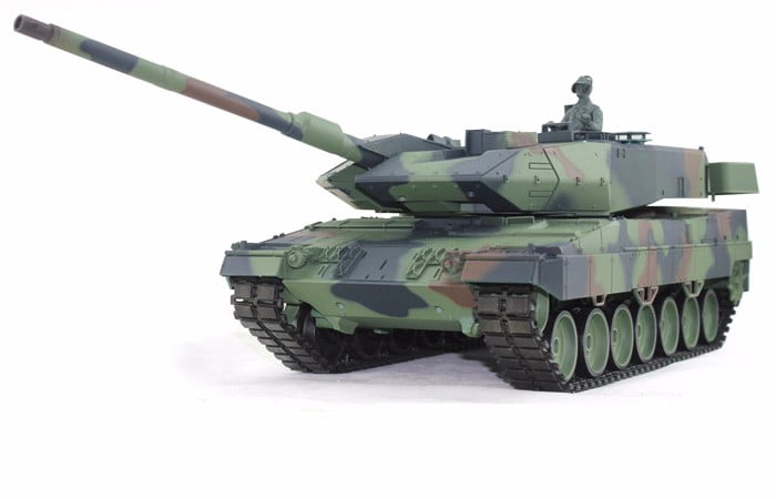 1:16 2.4Ghz German Leopard 2A6 3D Electric RC Remote Battle Tank Model Toy RTR