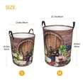thumbnail image 5 of Haiem Bottle Glass Red Wine Laundry Basket, Laundry Hamper, Collapsible Laundry Baskets, Dirty Clothes Hamper, Waterproof with Handles for College Dorm, Family-Small, 5 of 8