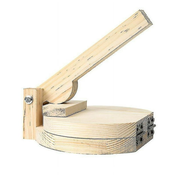 Prensa de tortilla de madera, herramienta de prensa de cocina para masa de Pizza y Dumpling