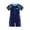 X3 Blue, variant on Ticikt Boys' Athletic One-Piece Swimsuit, Front Zip Rash Guard for Swim Training,Blue