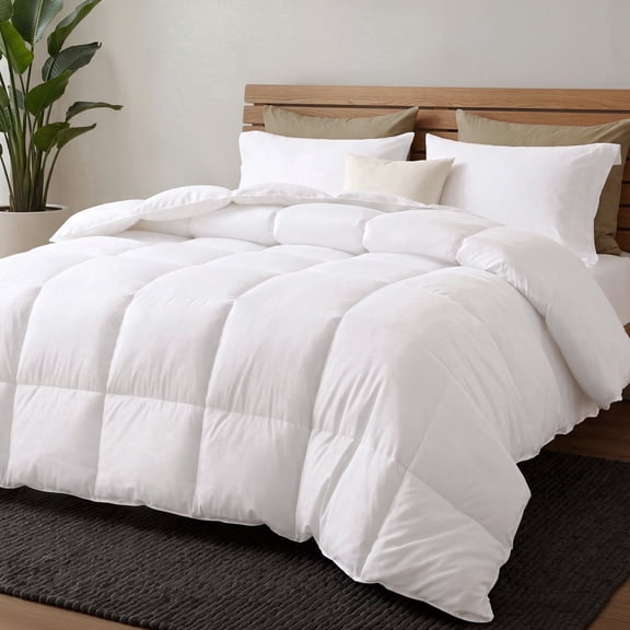 U by Bedsure White Quilted Comforters Duvet Insert Queen Size, All Season Down Alternative, Soft Bedding, Machine Washable with 8 Corner Tabs ,88x88 inch