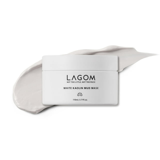 Máscara de barro LAGOM de caolín blanco para el cuidado de los puntos negros, 100 ml