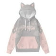 thumbnail image 2 of KPOP Stray Kids SKZOO Merch 3D Cat Ears Hoodie – Unisex Cute Cosplay Kawaii Pullover Sweatshirt Casual Gift for STAY Fans Support, 2 of 4