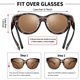 thumbnail image 5 of Gafas de Sol URUMQI Polarizadas UV400 para Mujeres, Sobre Lentes, 5 of 6