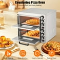 thumbnail image 2 of GloryStar Stainless Steel Pizza Oven, Electric Countertop Pizza Cooker with Pizza Stone, Adjustable Timer and Temperature Controls, Perfect for Home Kitchens, Restaurants, or Food Trucks, 2 of 7