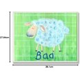 thumbnail image 2 of The Kids Room by Stupell Baa Sheep on Green Plaid Background Rectangle Wall Plaque, 2 of 3