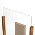 thumbnail image 3 of M&T Displays Classic Desktop Menu Sign Holder with Acrylic U Type Pocket (Dark Wood, 8.5x11) (2 Pack), 3 of 8