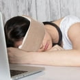 thumbnail image 4 of OULII Adjustable Beige Ear Muff for Cold Weather Fleece Lined Ear Protector for Winter Sleep, 4 of 7