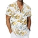 thumbnail image 5 of Ceisia Men's Tropical Print Short Sleeve Button Down Hawaiian Shirt for Beach Vacation Beige M Gifts, 5 of 7