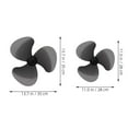 thumbnail image 2 of OULII 2pcs Sturdy Fan Blade Replacement Blades For Floor Table Wall Fans Low Noise Fan Parts Fit Accessory, 2 of 8