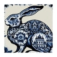 thumbnail image 4 of Acheng Porcelain Design Square Tablecloth Washable for Home Kitchen Outdoor Decoration 100% Polyester Fiber 46*46, 4 of 8